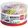 得力（deli）0038 29mm 彩色回形针 160只/盒