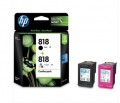 HP/惠普 CN068AA 818 黑彩墨盒套装 (适用D1668 D2568 D2668)