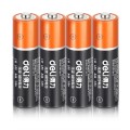 deli得力电池 AA5号电池 AAA7号电池 无汞碱性电池 4节/卡 10年保质期